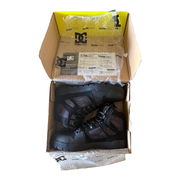DC Work Crew Pure Work Safety Boots Size 9 Wide NIB main image 6